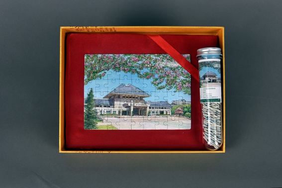 纪念馆手绘拼图